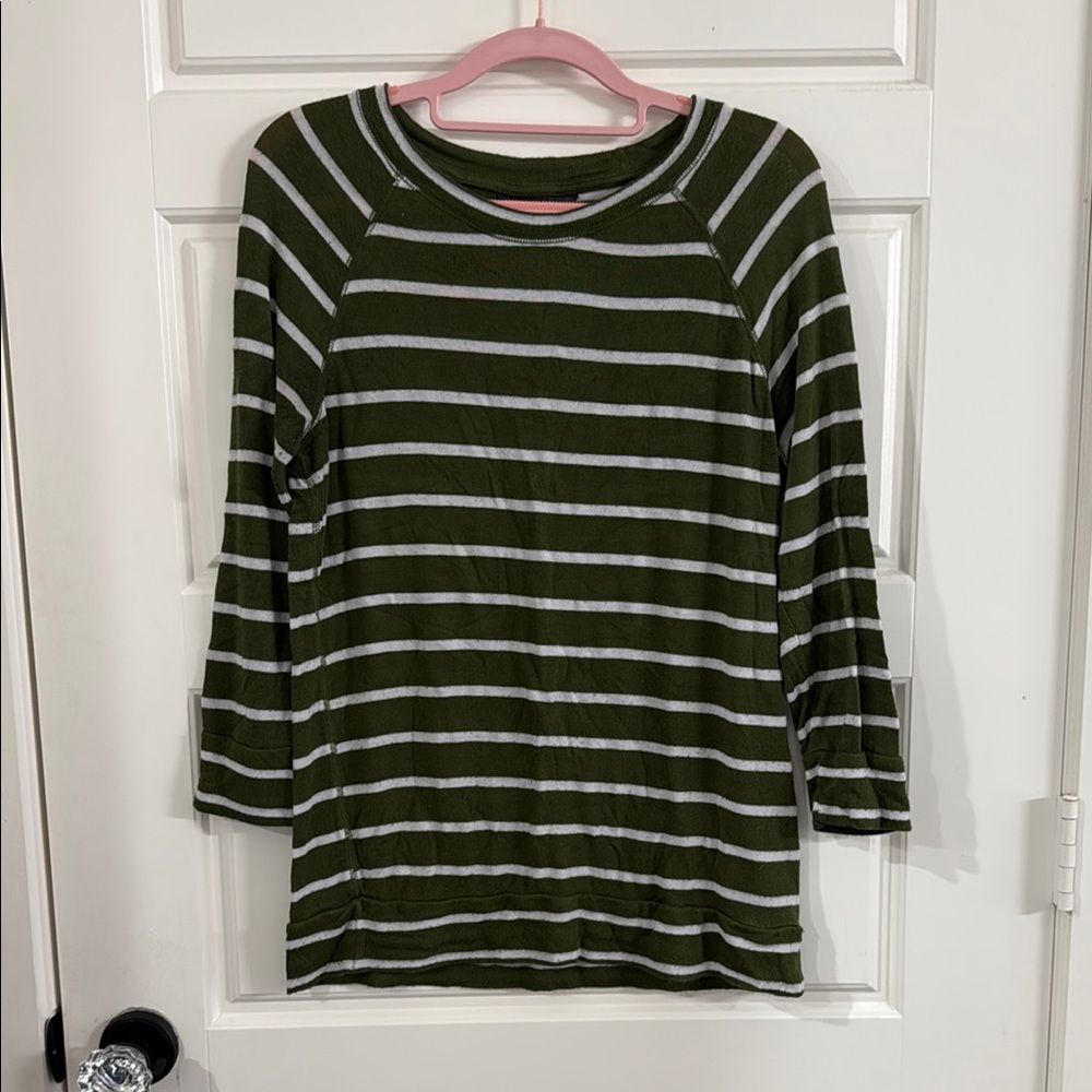 41 Hawthorn Green Striped Blouse